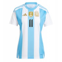 Argentína Angel Di Maria #11 Domáci Ženy futbalový dres Copa America 2024 Krátky Rukáv